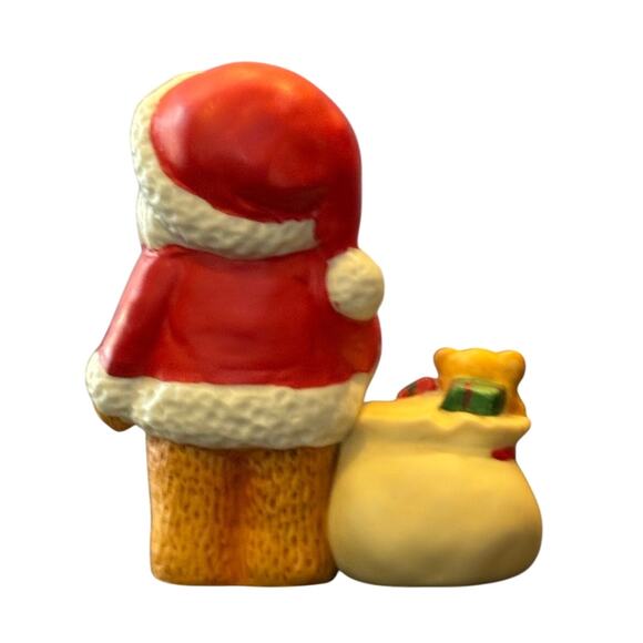 Vintage 1981 Enesco Lucy and Me Teddy Bear Santa Claus Figurine, Porcelain - Picture 2 of 3